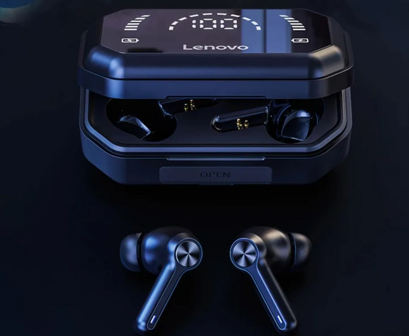 Lenovo-LP3 Fones de Ouvido sem Fio com Display Digital