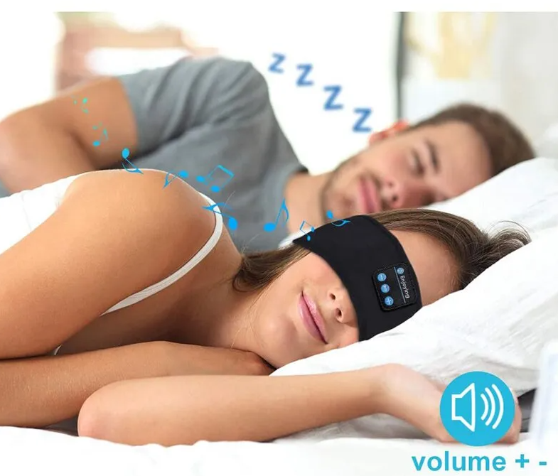 Máscara para Dormir com Fone de Ouvido Bluetooth Headband