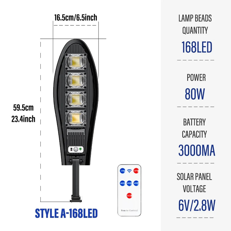 Refletor Solar LED  Com Controle
